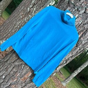 Talbots Teal Blue Turtleneck Sweater